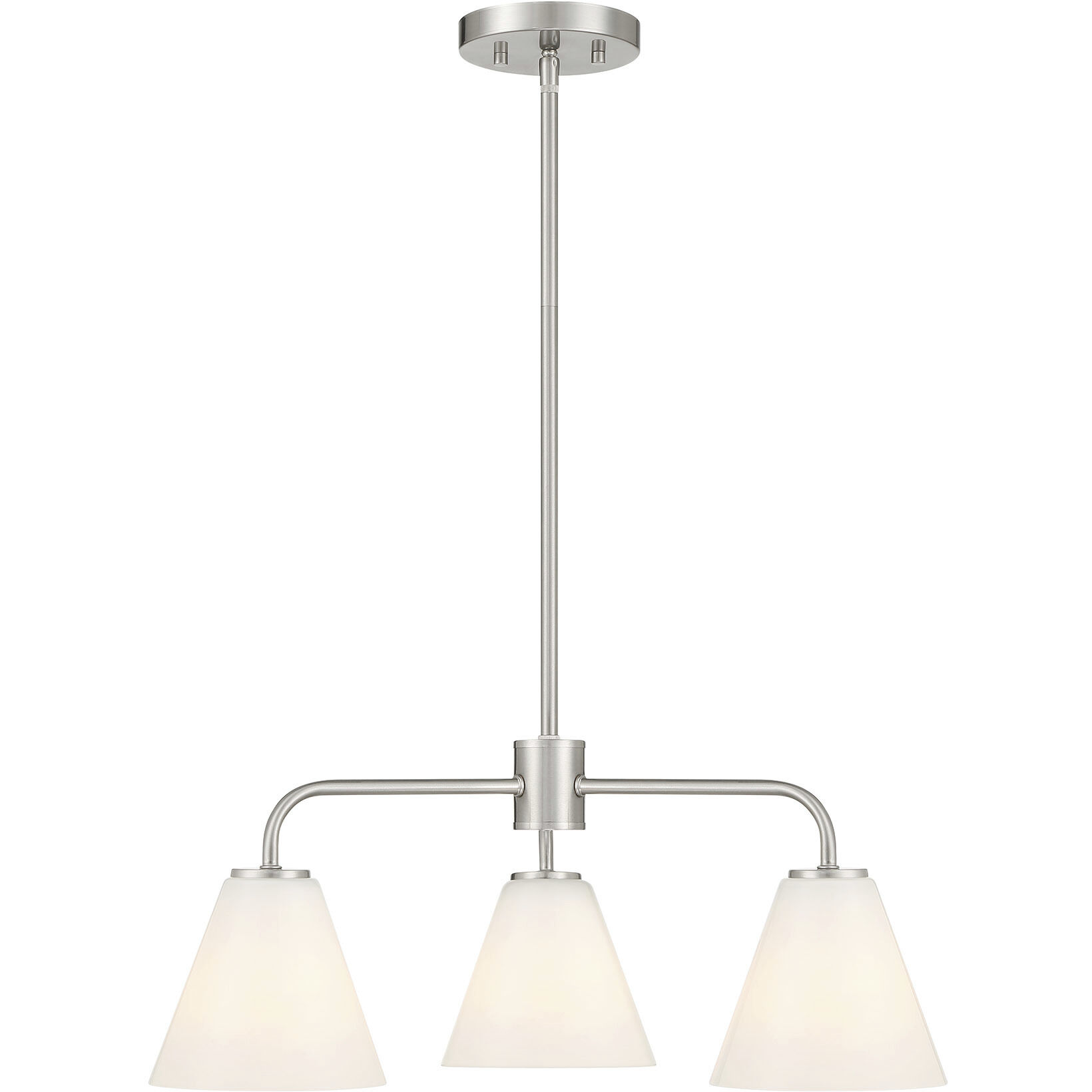 Blair 3 Light 24 inch Satin Nickel Chandelier Ceiling Light